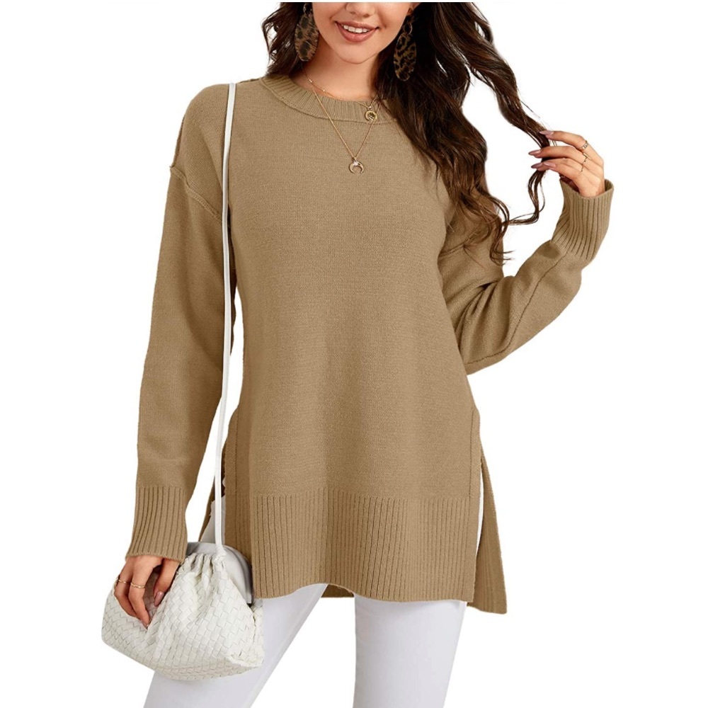 New Oversized Sweaters Soft Side Split - image 2